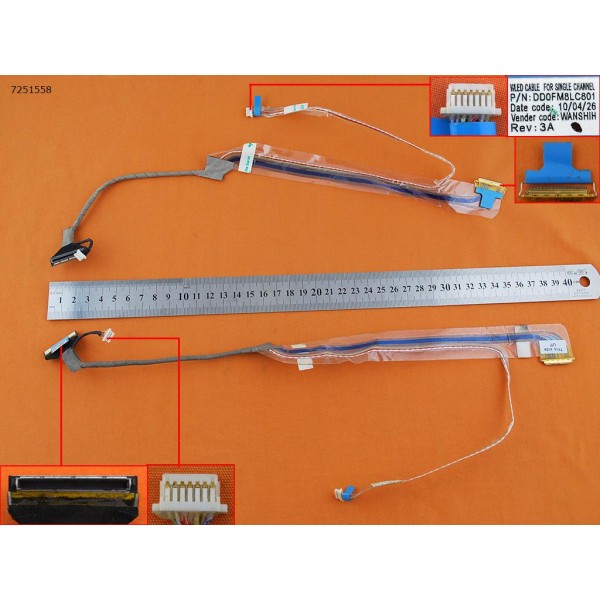 LCD кабел за Dell Studio 1555 1557 1558 - DD0FM8LC801 - 0W439J