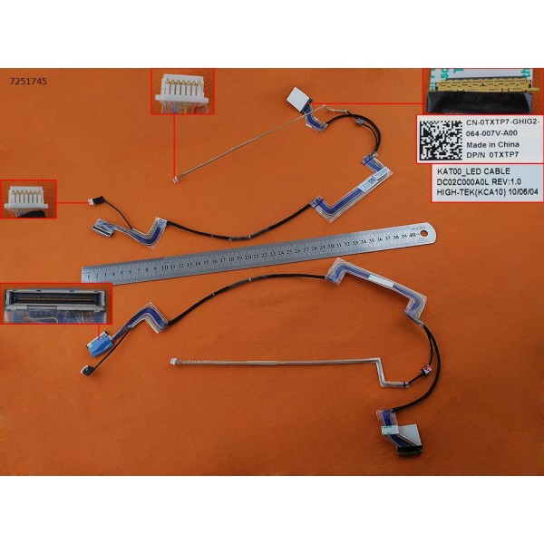 LCD кабел за Dell Studio 1745 1747 1749 - DC02C000A0L