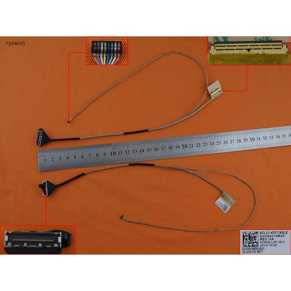 LCD кабел за Lenovo IdeaPad G40-30 G40-45 G40-75 Z40-45 Z40-70 (For Discrete Video card version 1) - DC02001M600