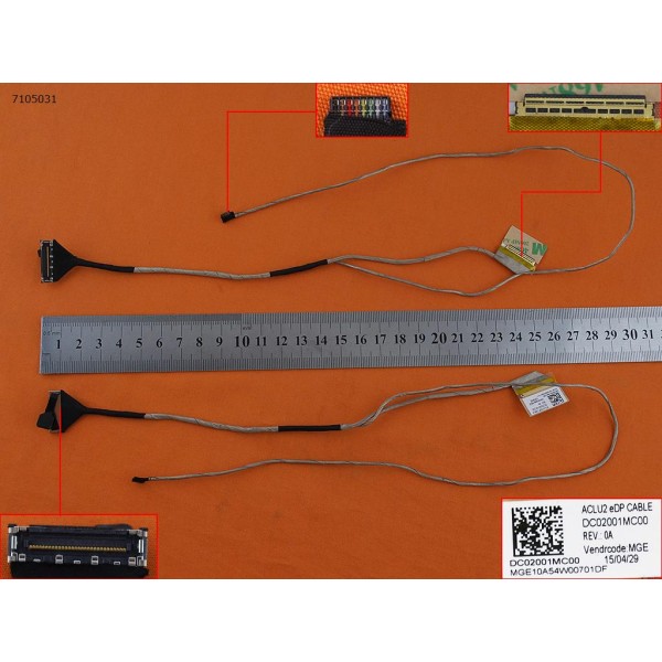 LCD кабел за Lenovo IdeaPad G50-30 G50-45 G50-70 Z50-45 Z50-70 (For Discrete Video card version 1) - DC02001MC00