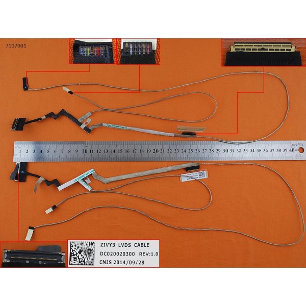 LCD кабел за Lenovo IdeaPad Y70 Y70-70 Y50-70 - DC020020300