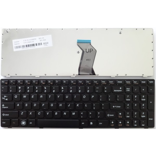 Клавиатура за Lenovo Ideapad G570 G575 G770 Z560 Z560A Z565 Z565A Черна Рамка US