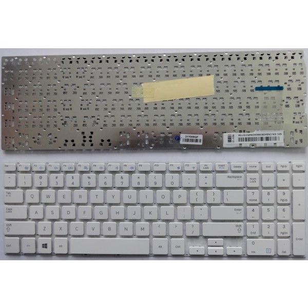 Клавиатура за Samsung 370R4E-S01 370R4E 370R5E S06CN NP370R4E Бяла 15.6" 