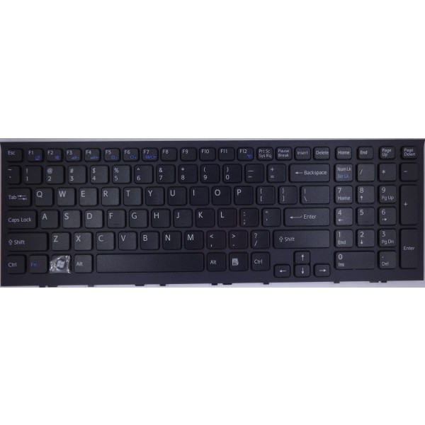 Клавиатура за Sony Vaio VPC-EH PCG-71811L PCG-71811M Черна с черна рамка US