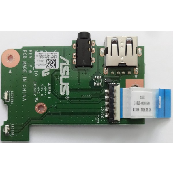 USB платка / usb board за Asus X553 K553 F553 D553 R553 - 60NB04X0-IO1020 - 69N0RLB10A00