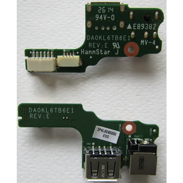Захранваща Платка / dc power jack за Lenovo IdeaPad Z470 Z475 Z475A - DA0KL6TB6E1